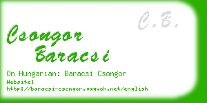 csongor baracsi business card